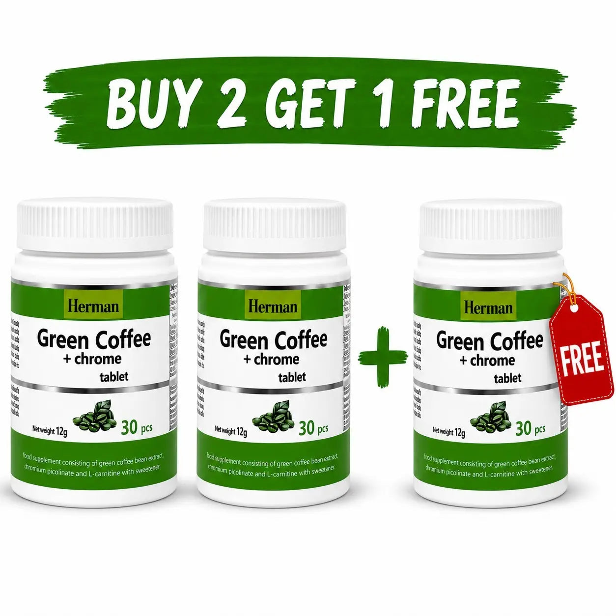 Herman Green Coffee Chrome Tablet UAE & KSA