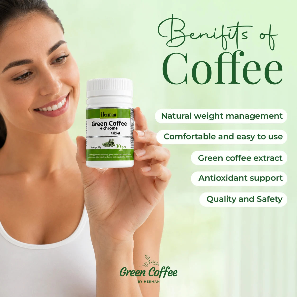 Green Coffee Plus Chrome Tablet